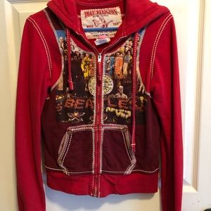 RARE True Religion Beatles Hoodie Sweatshirt